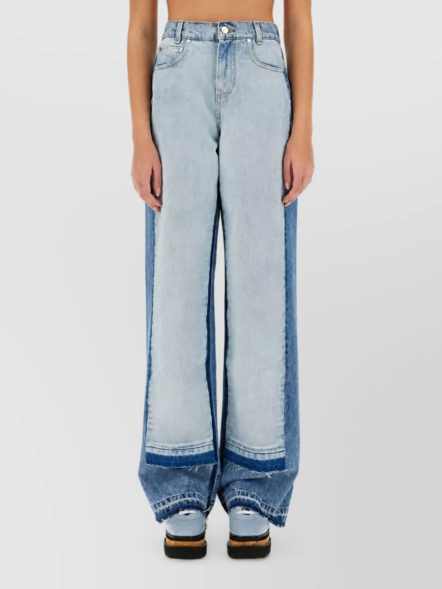 Stella Mccartney Paneled Straight-Leg Jeans
