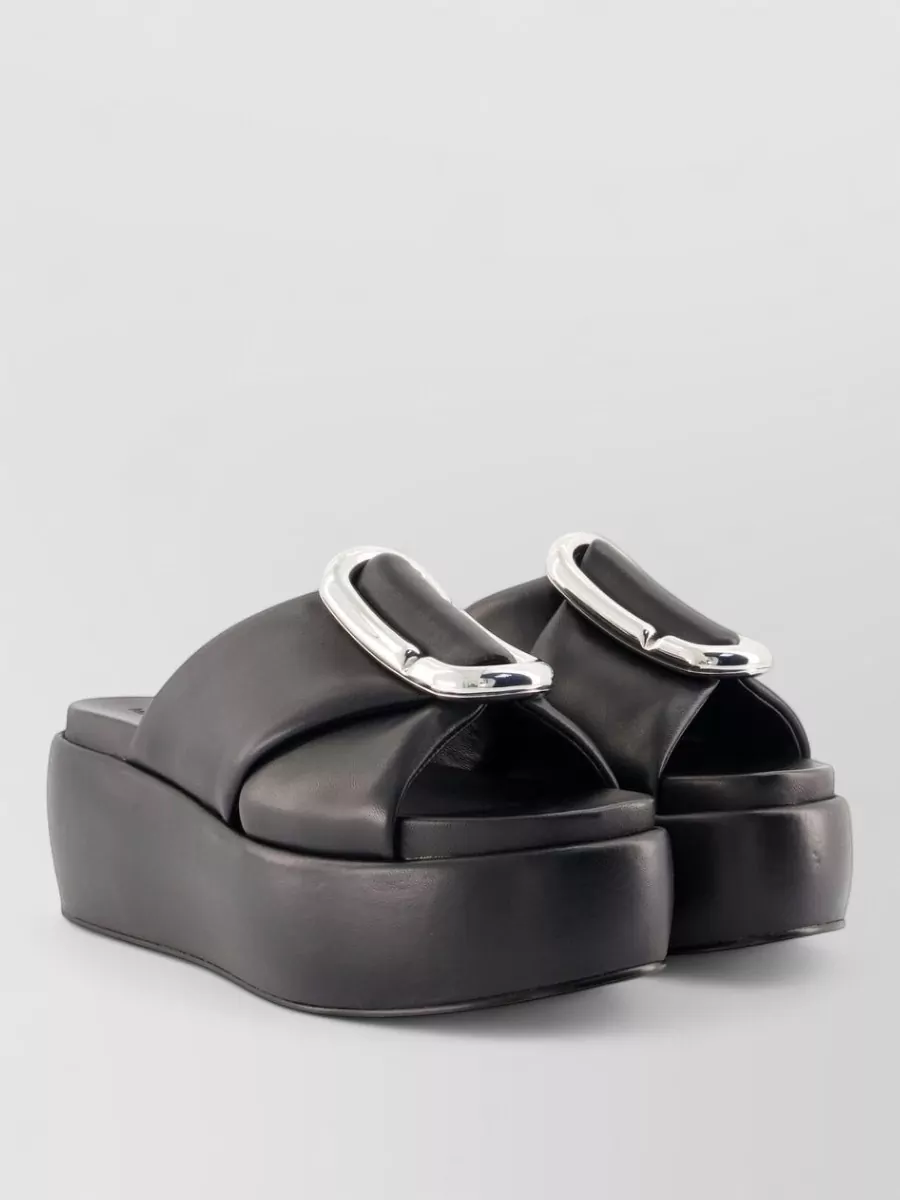 Marc Jacobs Leather Platform Mules