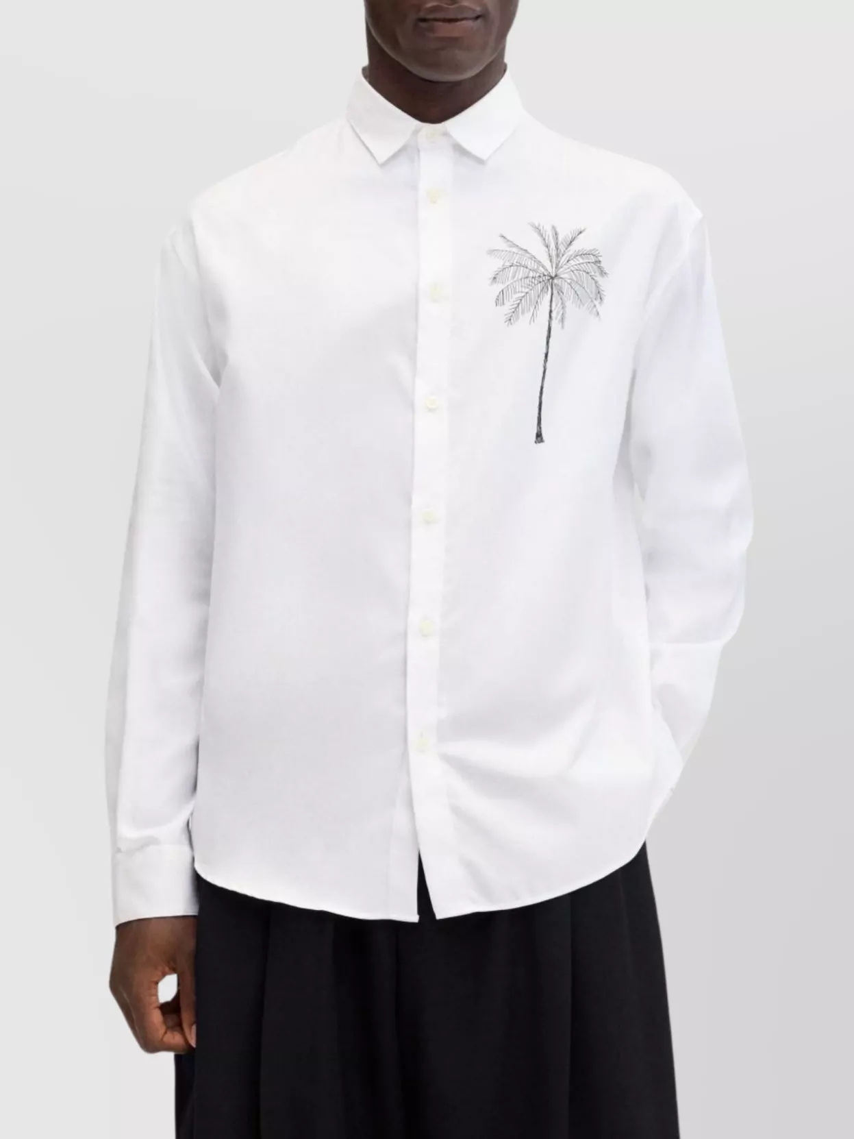 Jacquemus Collared Shirt With Embroidered Detail And Graphic Print