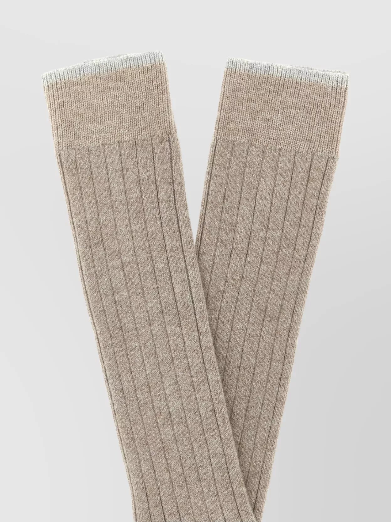 Brunello Cucinelli Cashmere Knee-High Ribbed Socks
