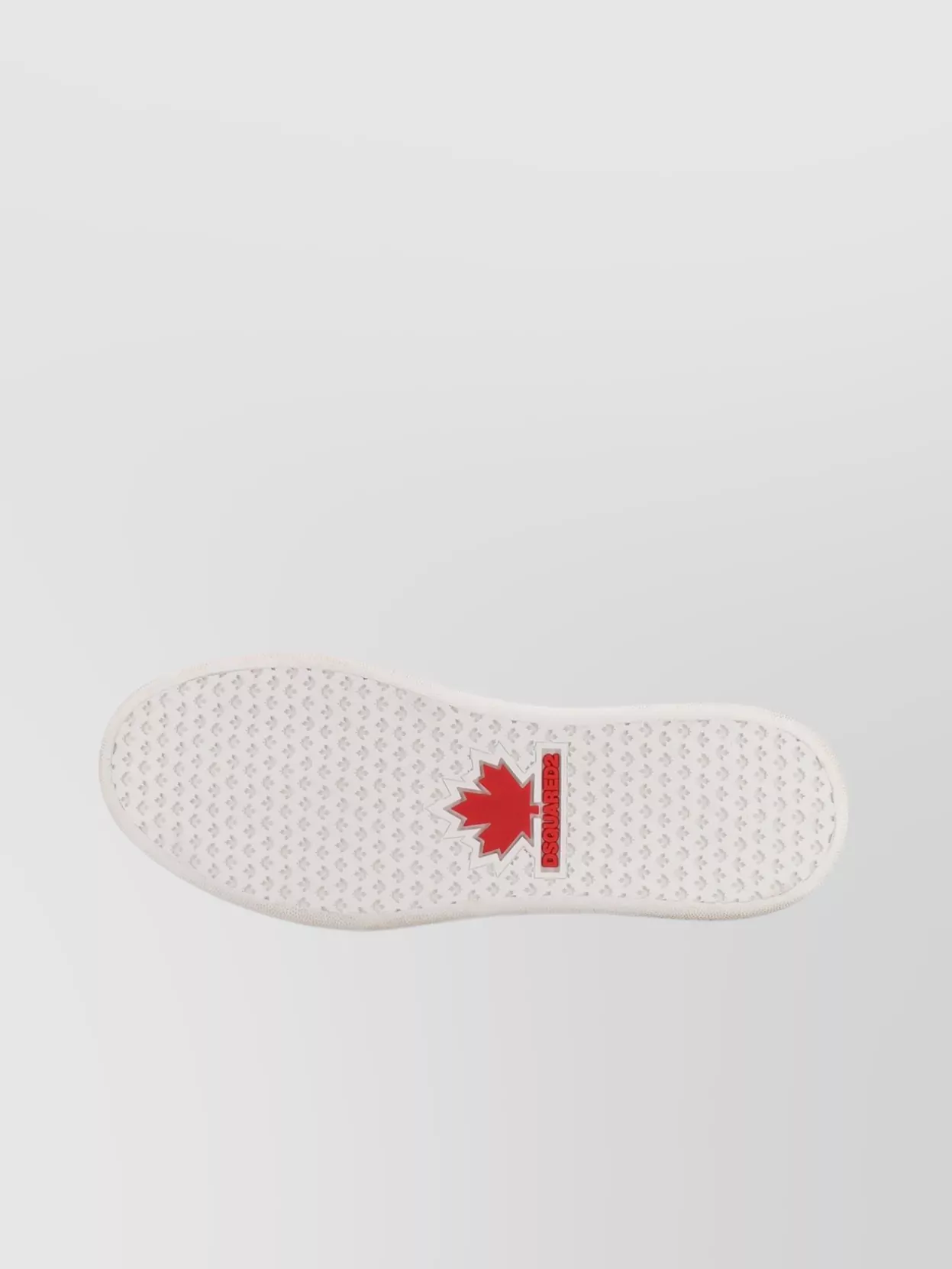 Dsquared2 White Low Top Sneakers With Logo Patch On Tongue And Side And Contrasting Heel With Logo In Leather