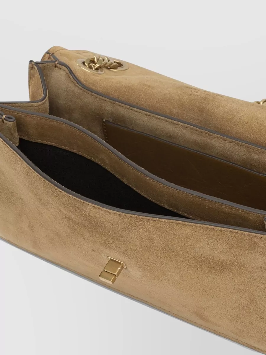Tory Burch Kira Suede Leather Shoulder Bag