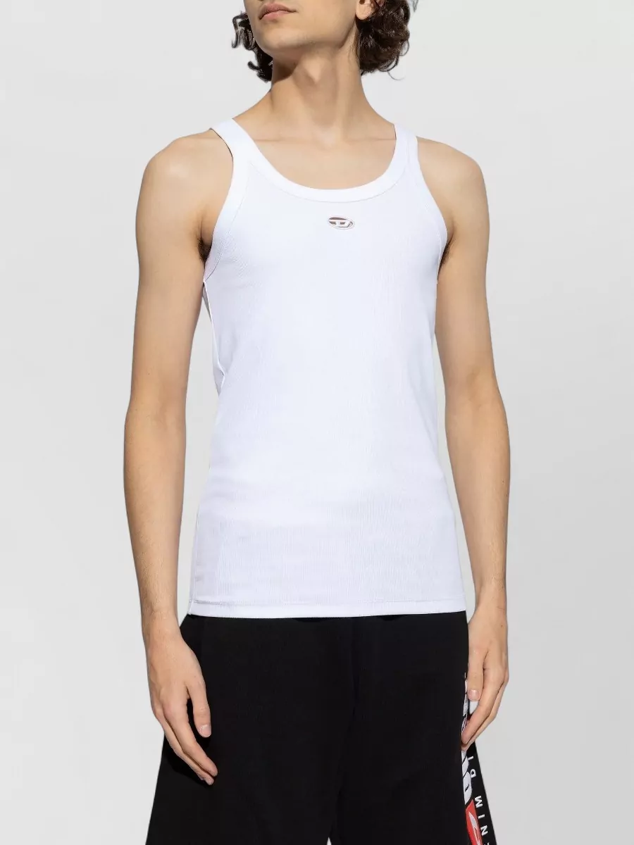 Diesel Round Neckline Sleeveless Wife T Shirt