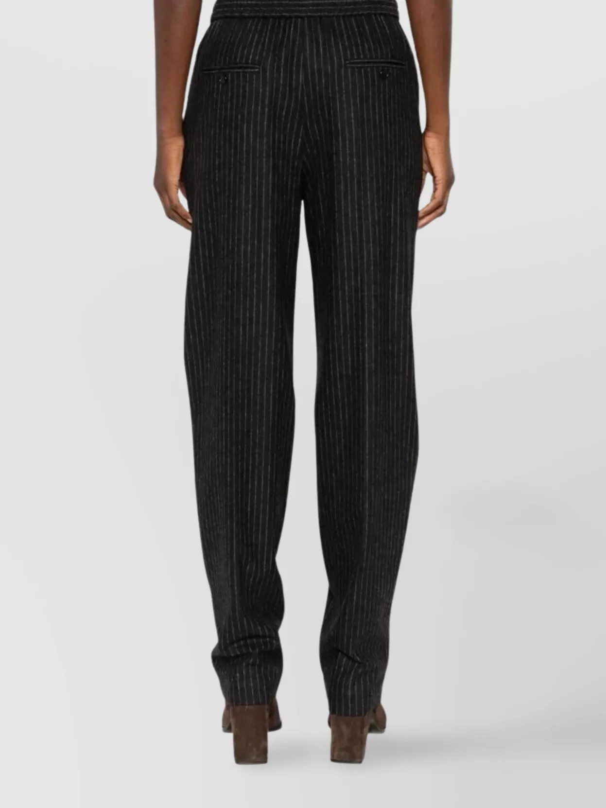 Isabel Marant Loretta Pinstripe Relaxed Fit Trousers In Blue