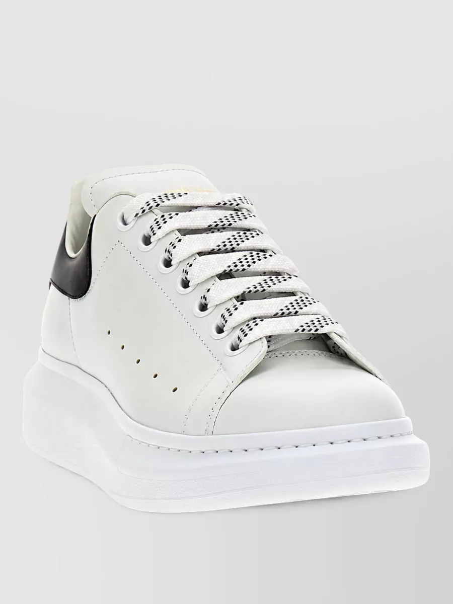 Mc Queen leather low-top sneakers