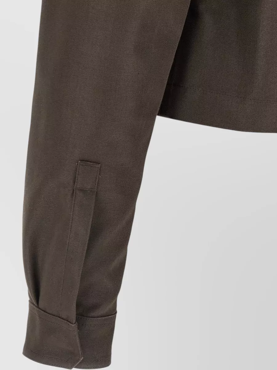 Rick Owens Cropped Long-Sleeve Shirt Jacket