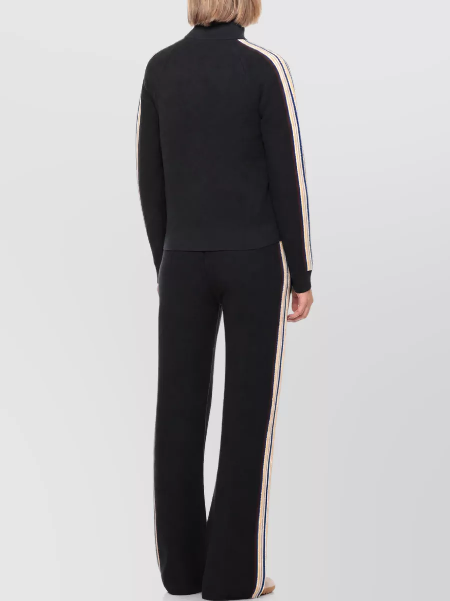 Casablanca Cotton Wool High Neck Zip Sweatshirt