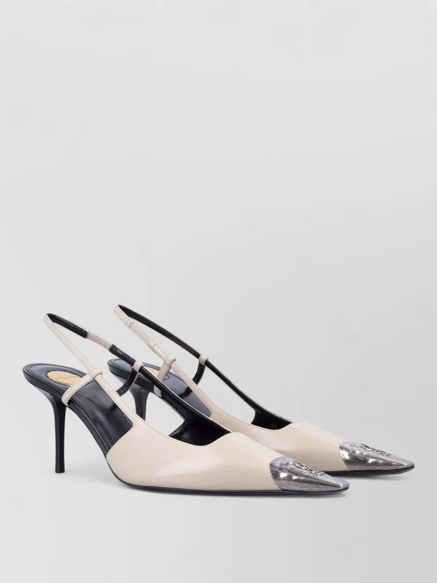 Saint Laurent leather slingback pumps