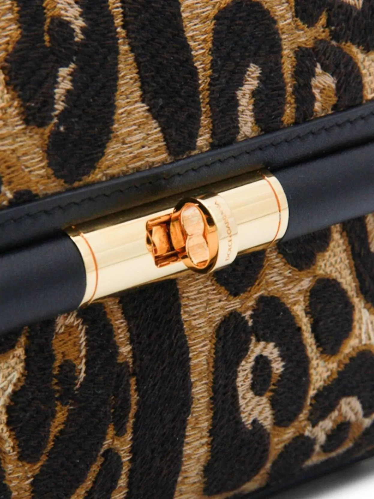 Dolce&Gabbana Chain Strap Leopard Print Gold-Tone Hardware