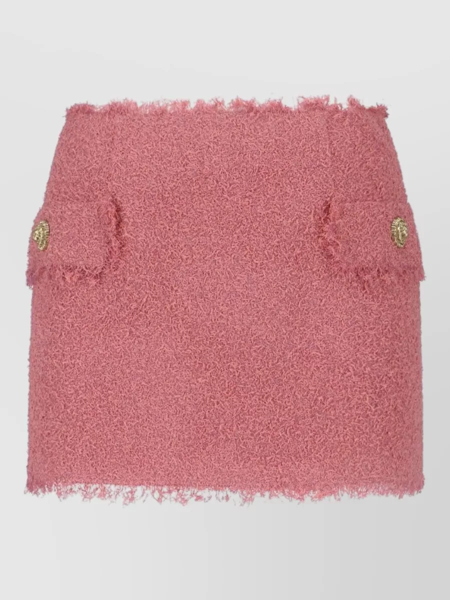 Balmain Tweed low-rise mini skirt