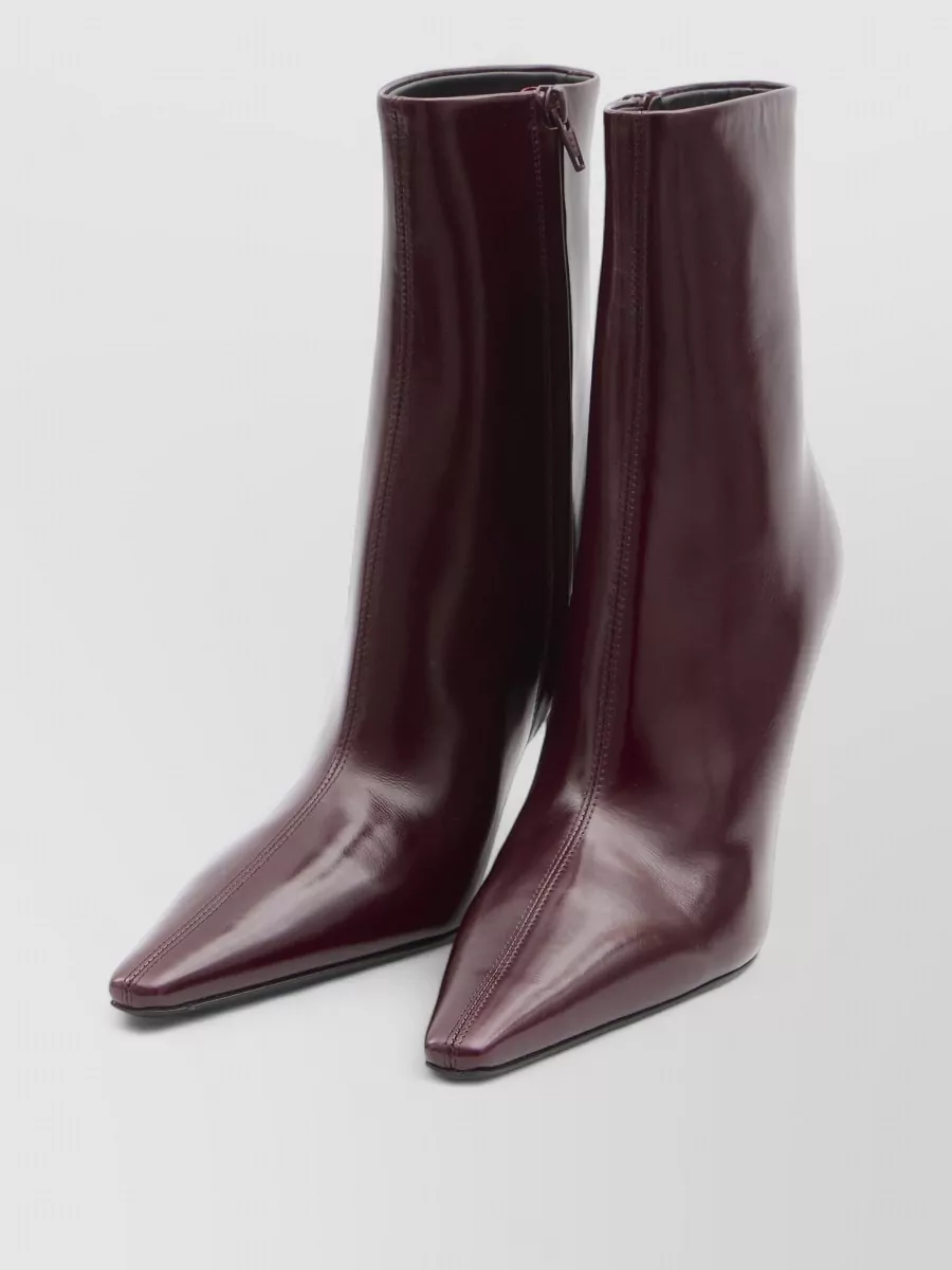 Saint Laurent Ashley Ankle Boots Pointed Toe Stiletto