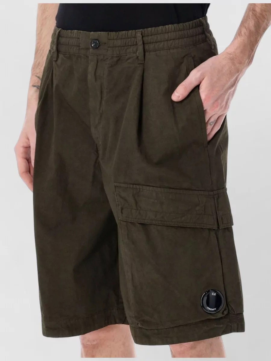 C.p. Company Lens Detail Cargo Shorts Side Pockets