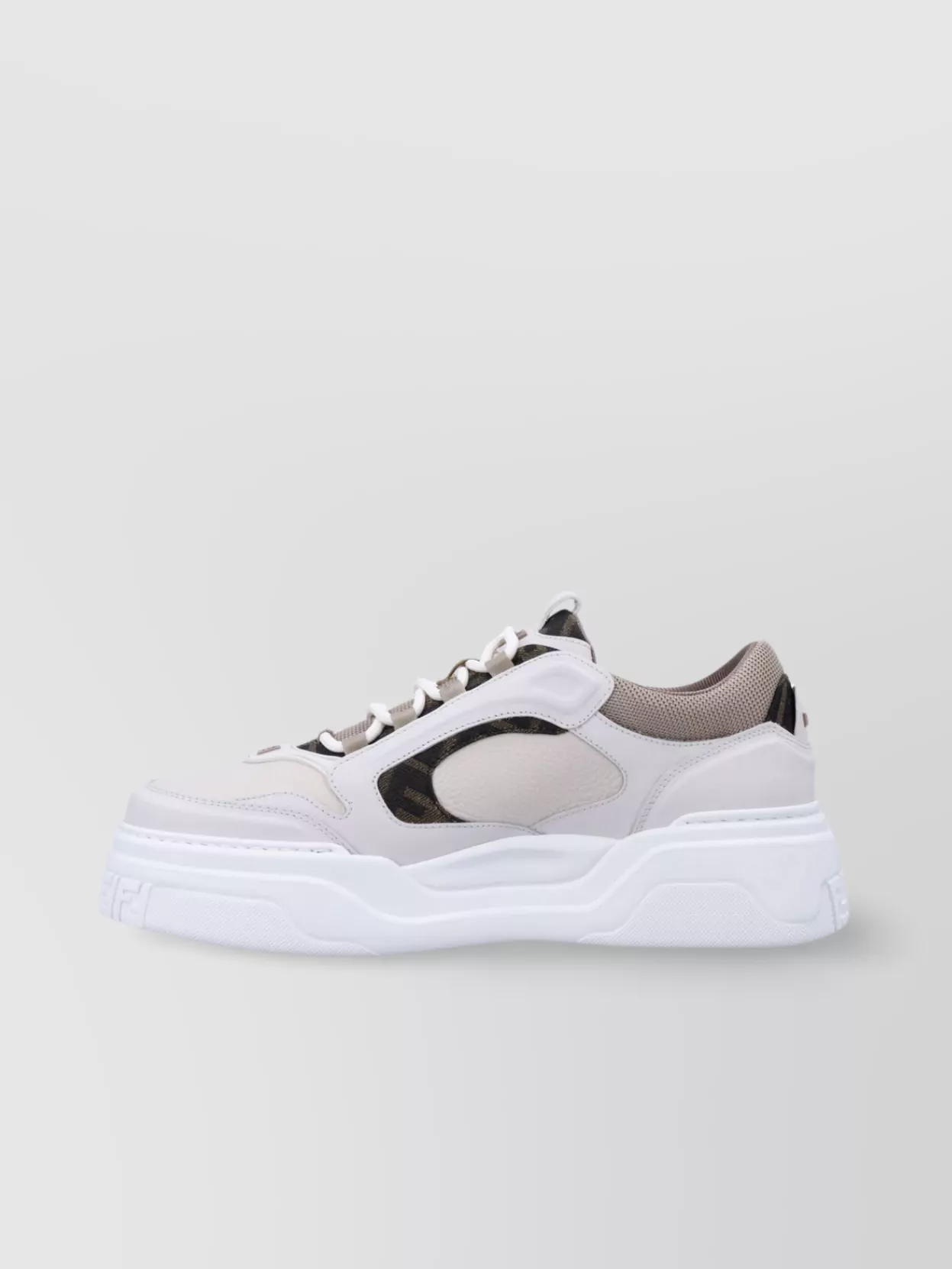 Fendi Sneakers Chunky Sole Round Toe