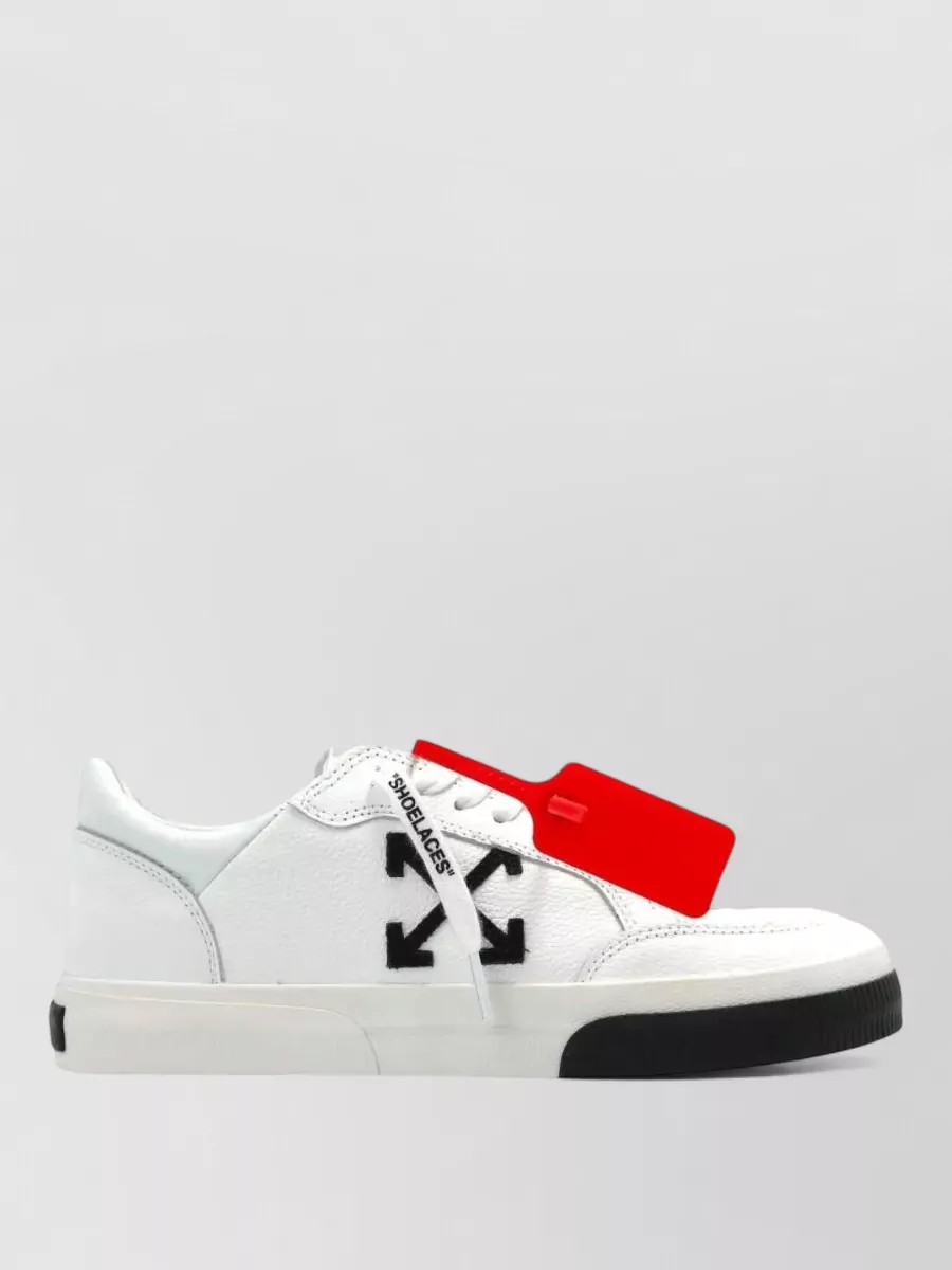 Off-White leather low-top sneakers