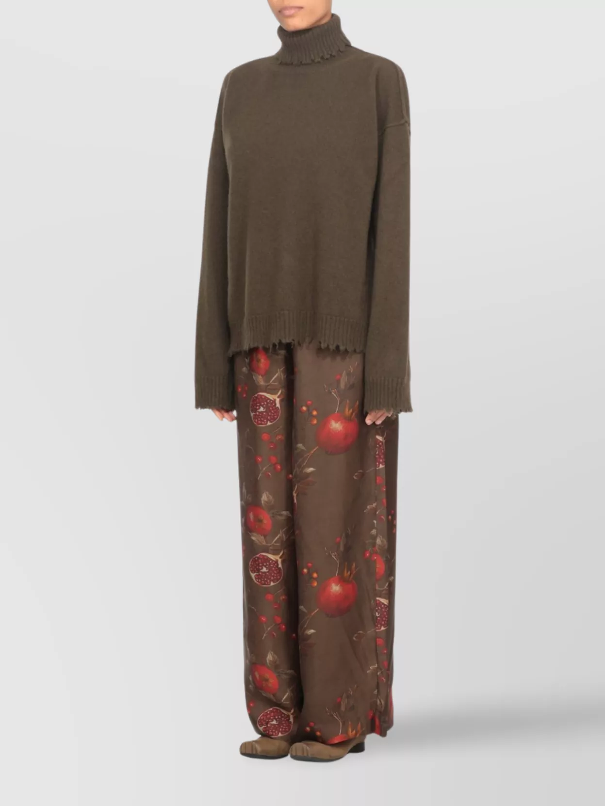 Uma Wang Cashmere Sweater Ribbed Turtleneck