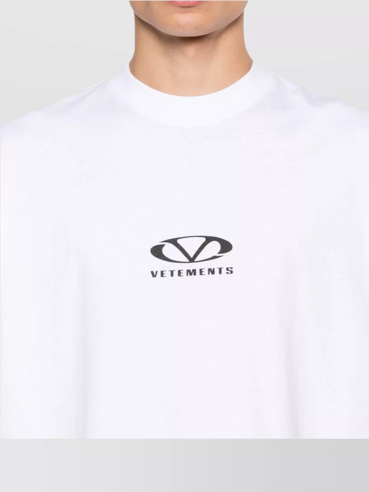 Vetements Short Sleeves Unisex Cotton Blend T-shirt