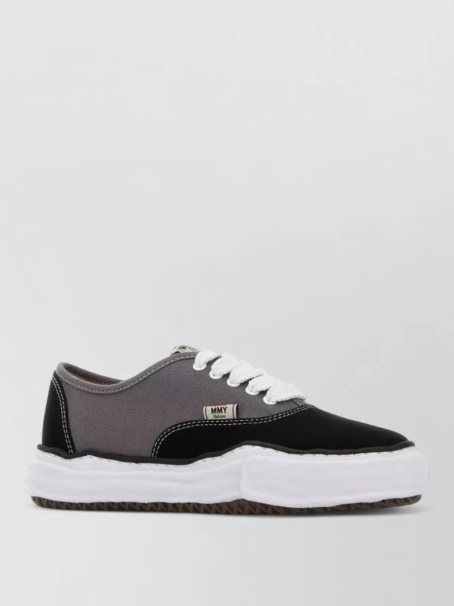 Maison Mihara Yasuhiro two-tone canvas sneakers