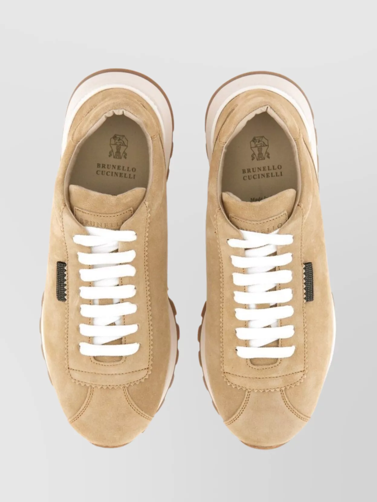 Brunello Cucinelli Suede Upper Rubber Sole Sneaker