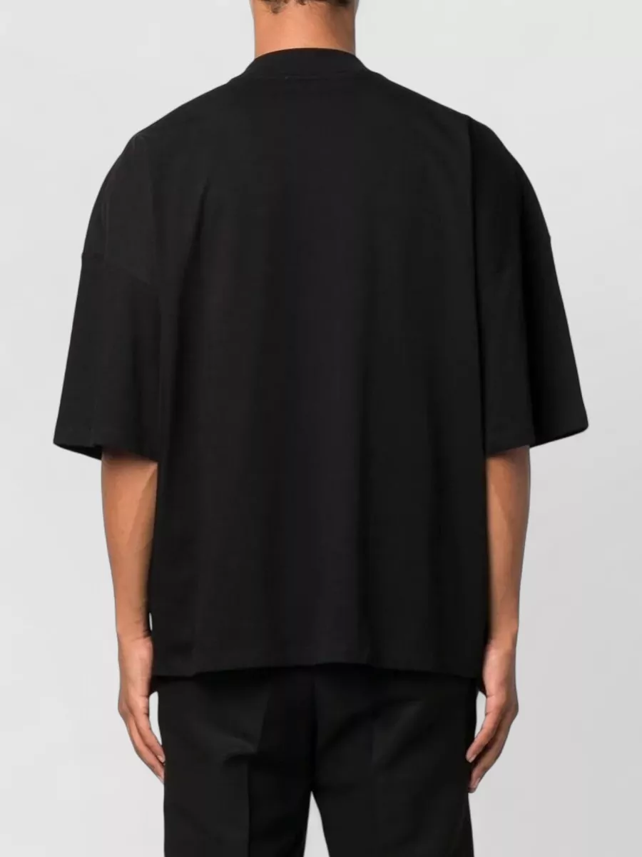 Jil Sander Short Sleeve Crew Neck Oversized T Shirt
