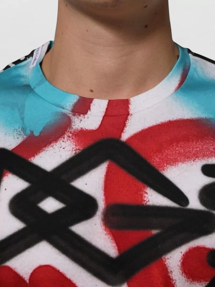 Dolce&Gabbana Printed Crew-Neck Short-Sleeve T-Shirt