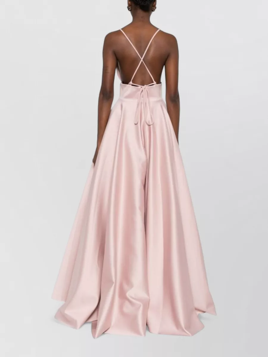 Solace London Sleeveless V-Neck Cutout Maxi Dress