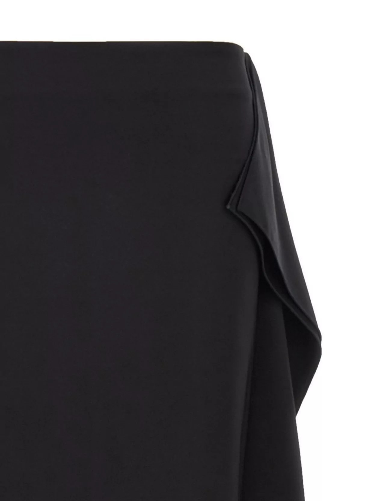 Sportmax Draped Asymmetry Skirt Side Drape Detail