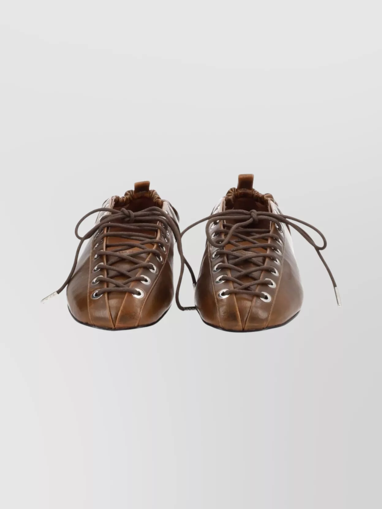 Ganni Lace-Up Shoes Featuring Elasticated Trim