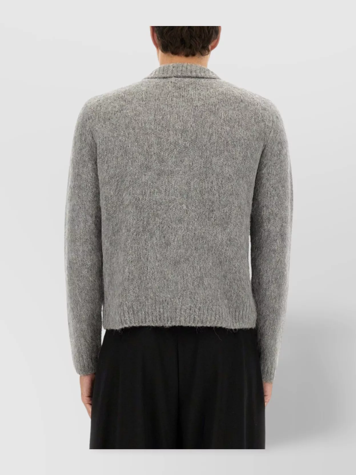 Dries Van Noten Soft Textured Long Sleeve Knit Cardigan