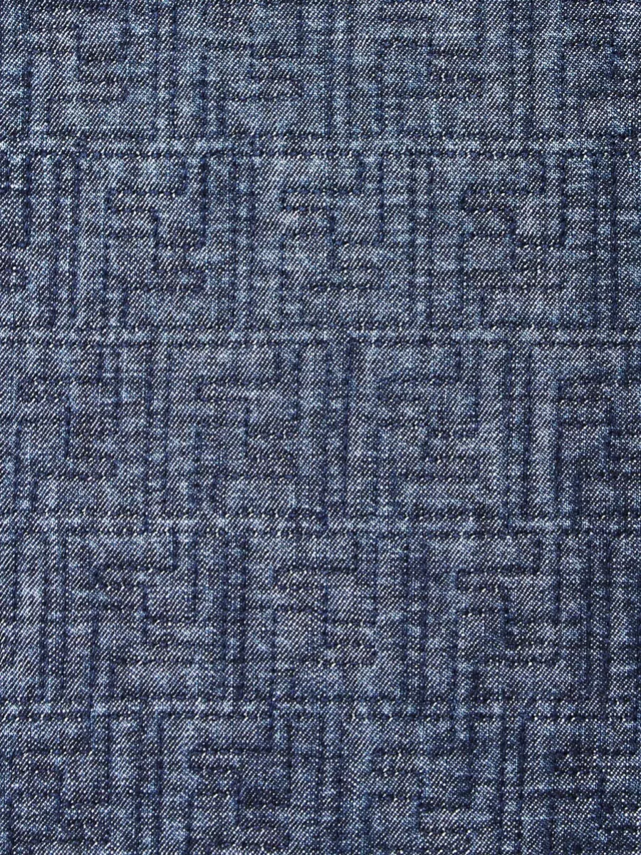 Fendi Ff Monogram Belted Quilting Jacket