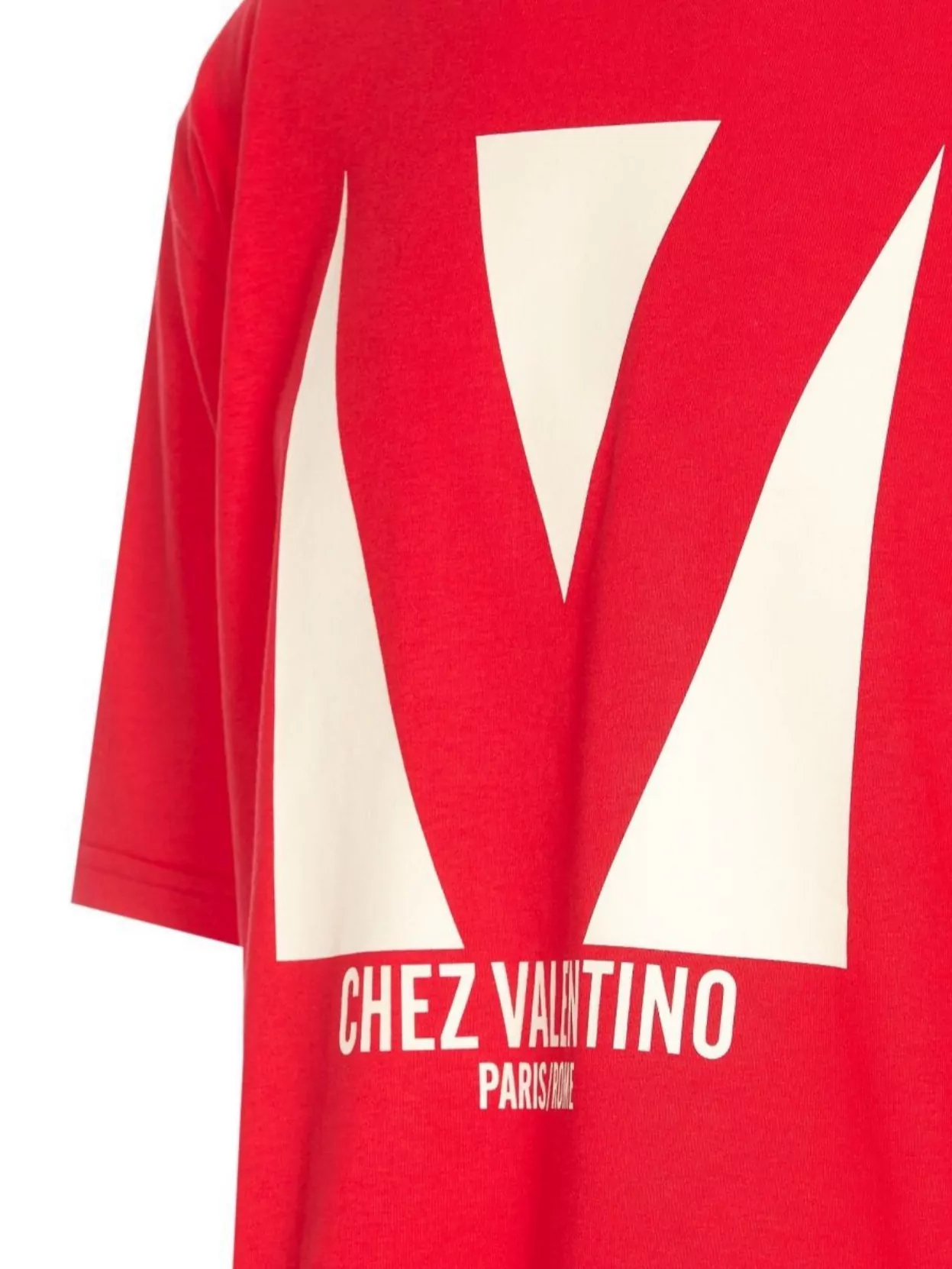 Valentino Crewneck Graphic Print T-shirt Logo