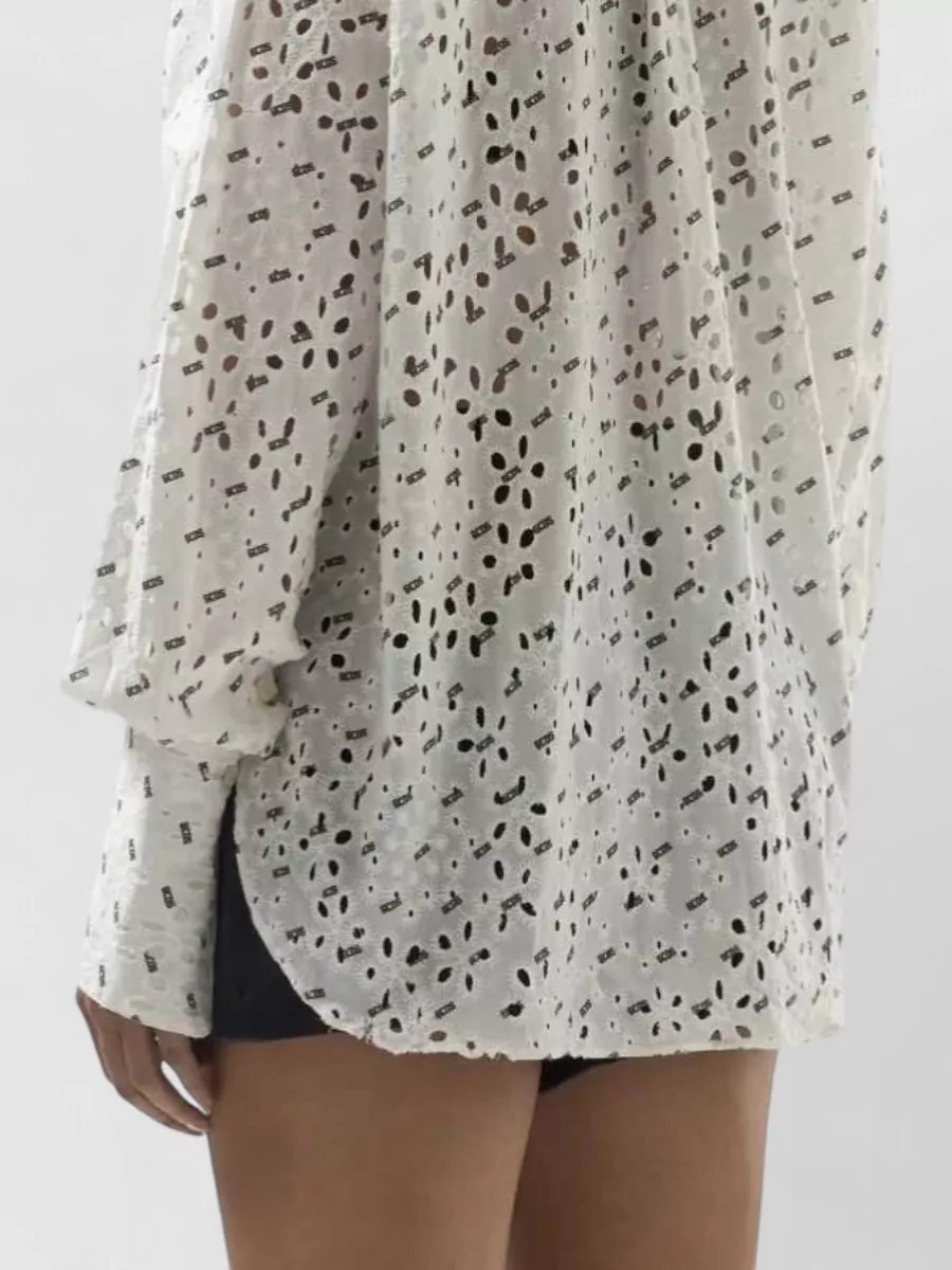 Gcds Embroidered Long-Sleeve Shirt