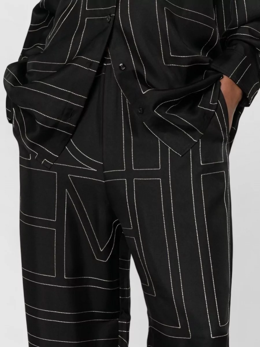 Totême Silk Wide-Leg Relaxed-Fit Pajama Trousers