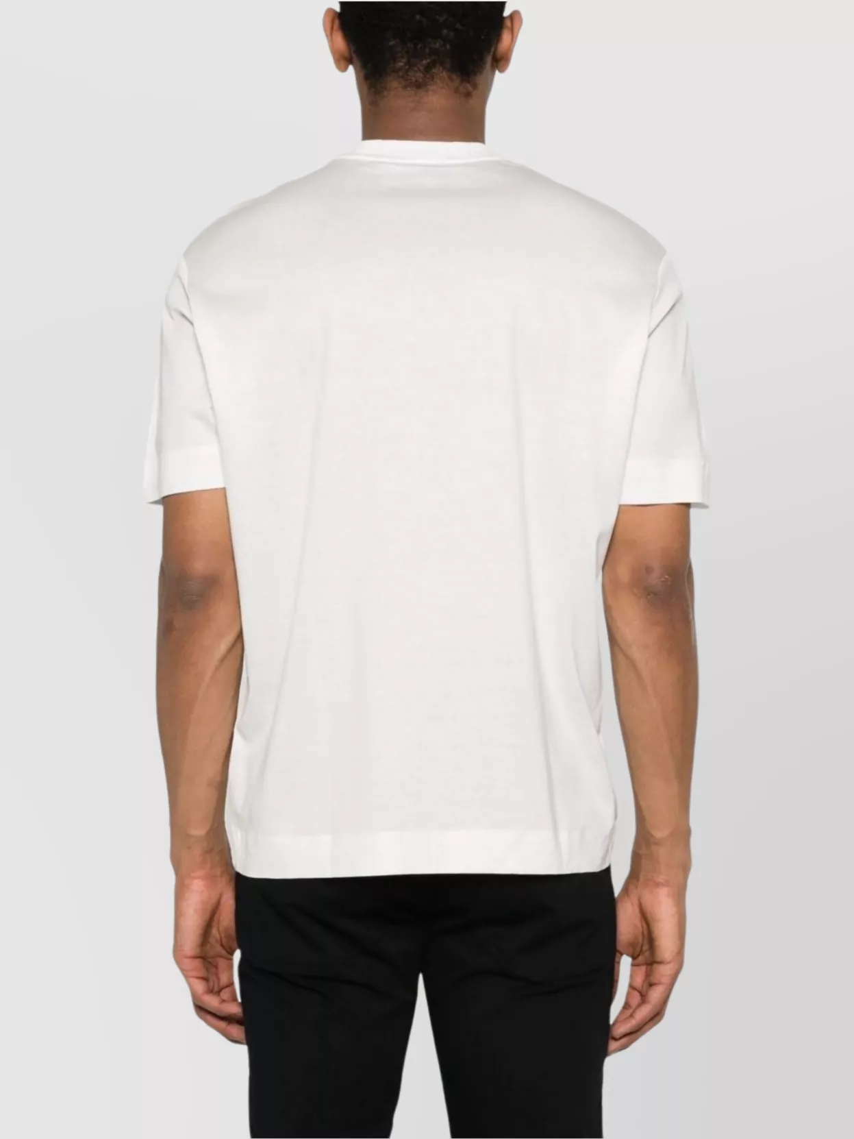 Emporio Armani Crew Neck Logo Detail Short Sleeves