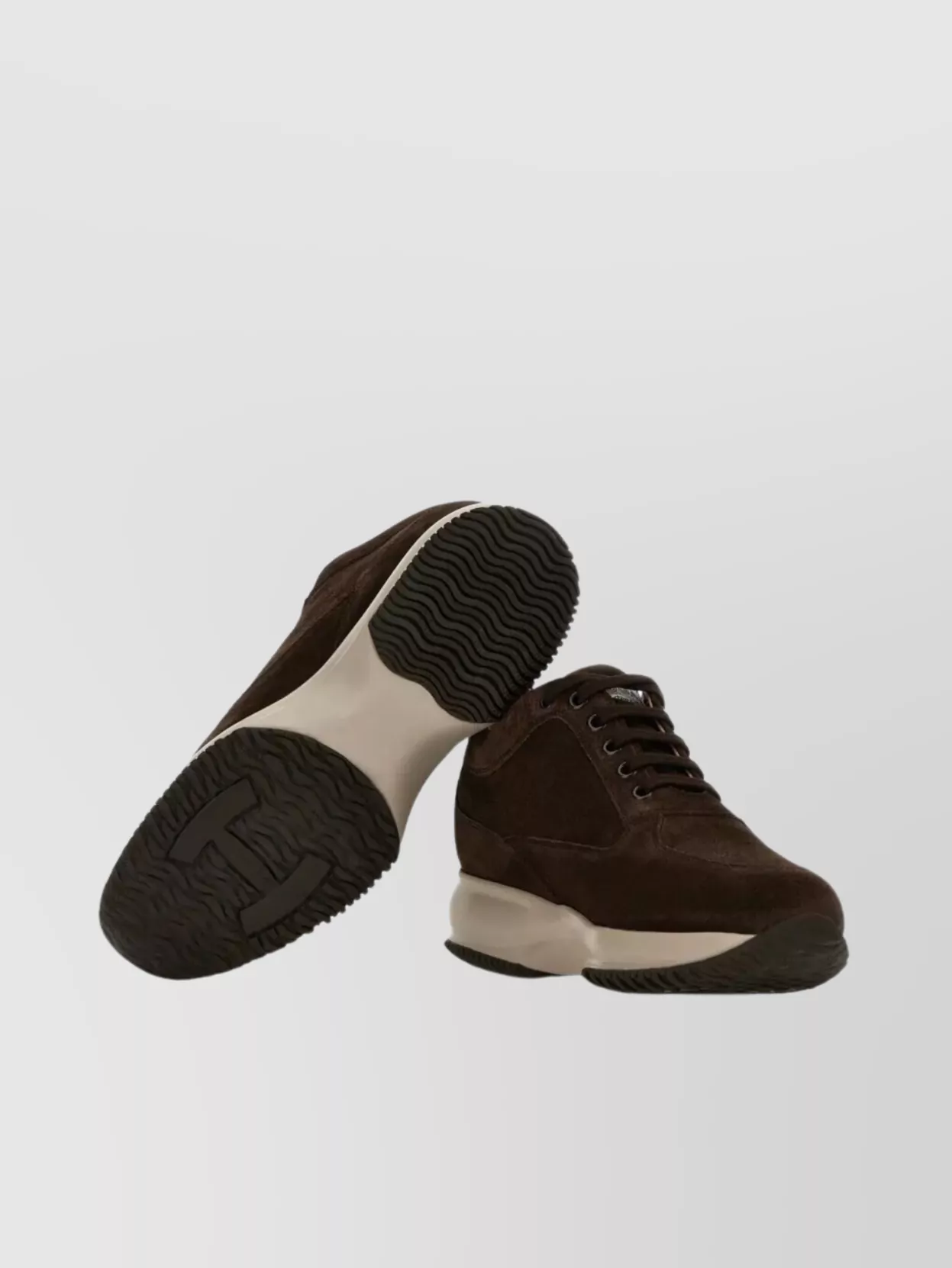 Hogan Suede Strass Rubber Sole Sneakers