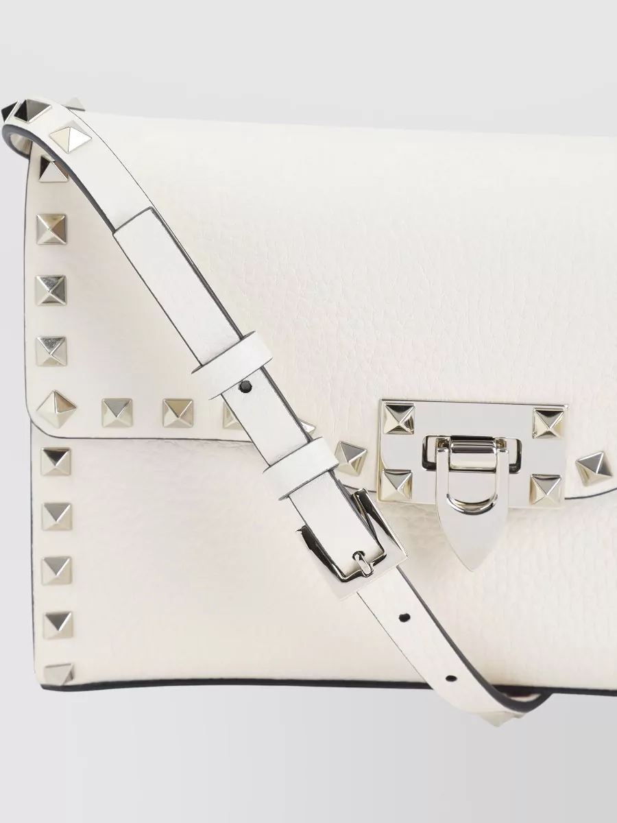 Valentino Garavani Rockstud Spike Small Leather Clutch Bag