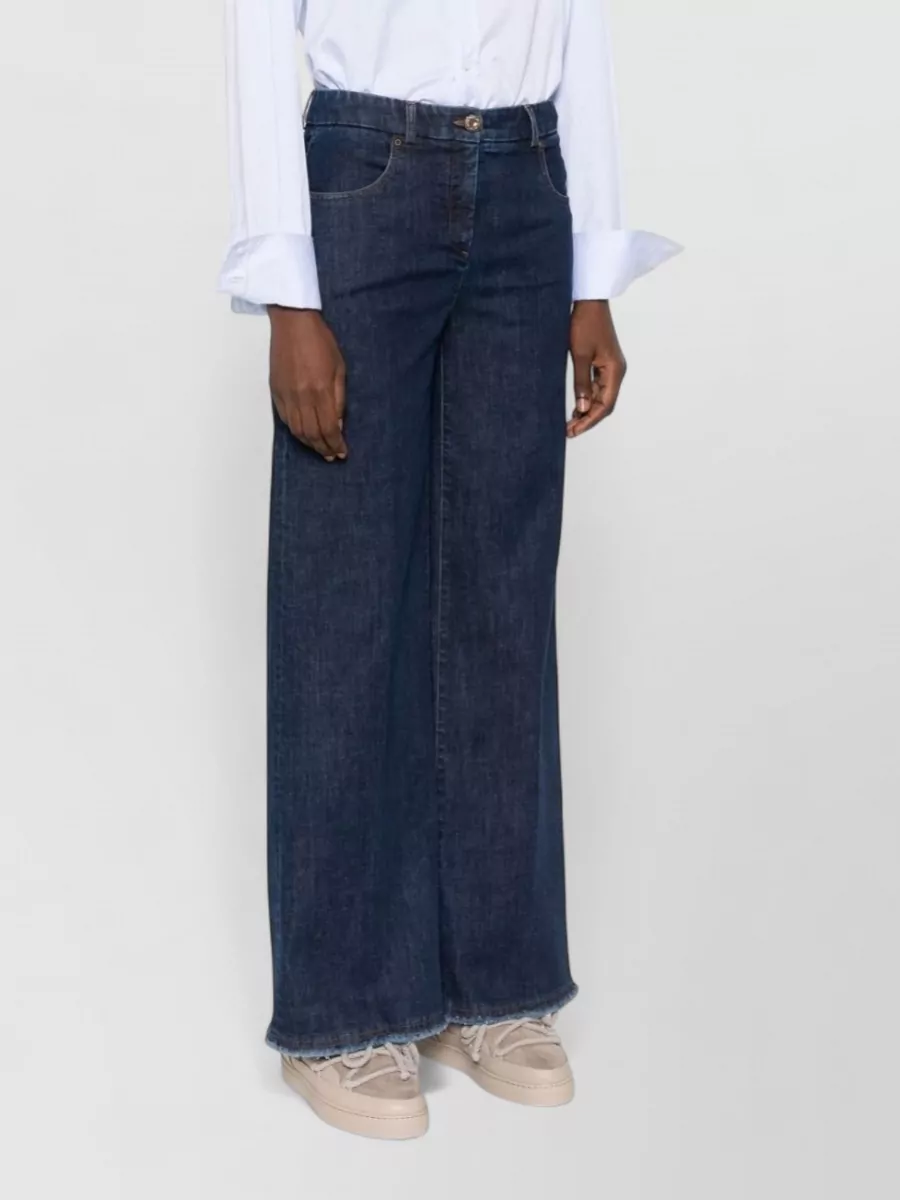 Via Masini 80 Cotton Wide-Leg Trousers