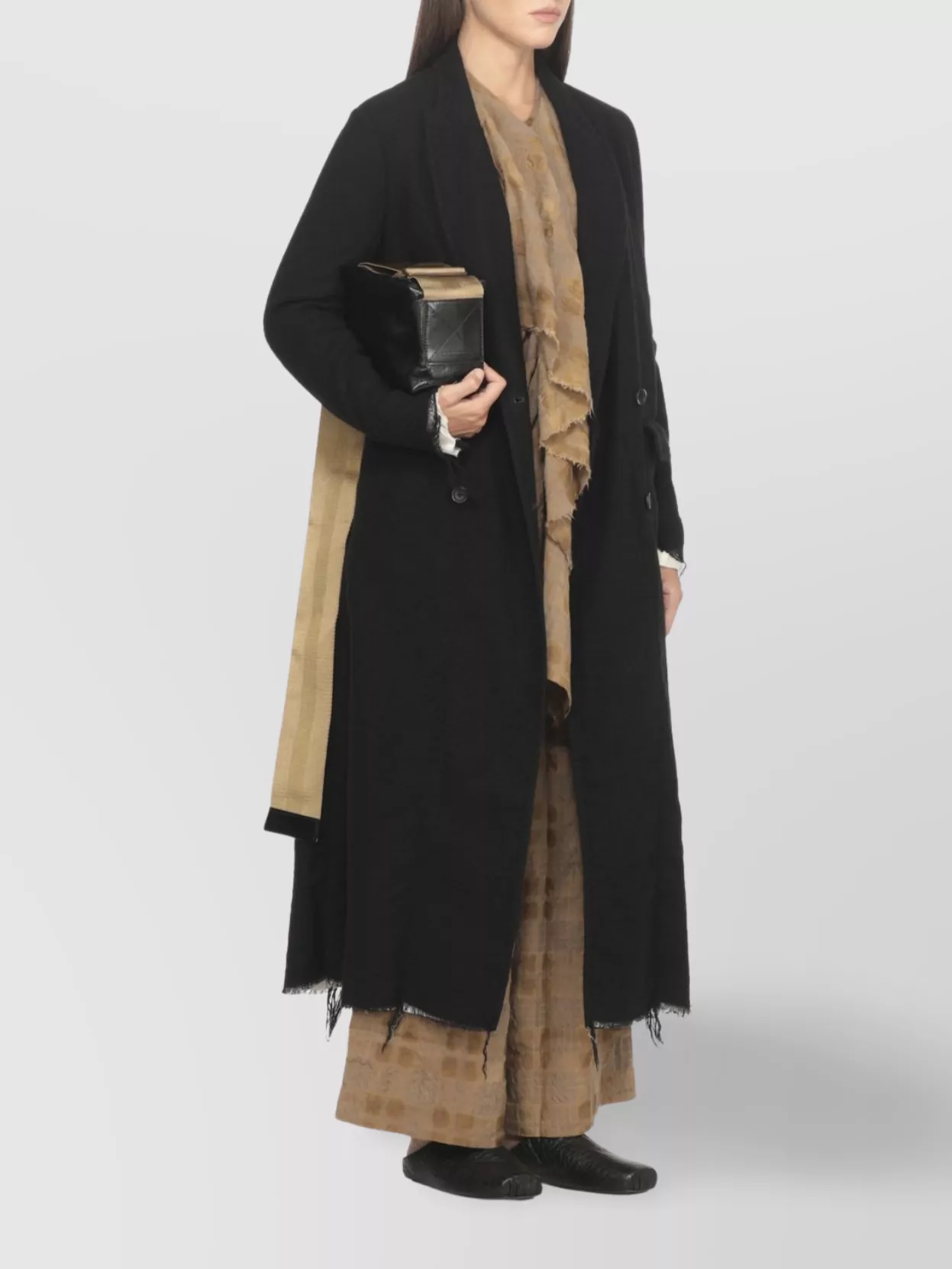 Uma Wang Wide Leg Trousers Elastic Waistband