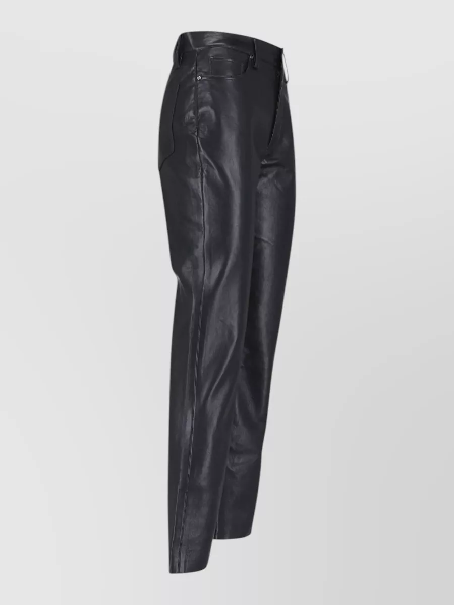 Anine Bing High-rise straight-leg trousers
