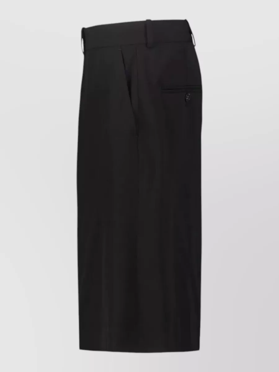 Totême Wool Wide-Leg Tailored Shorts