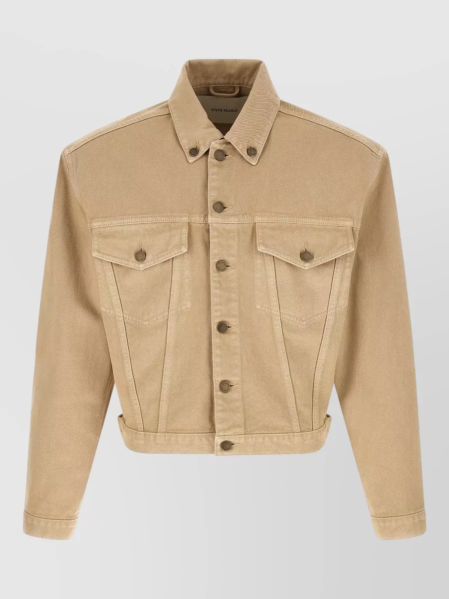 Entire Studios denim single-breasted jacket