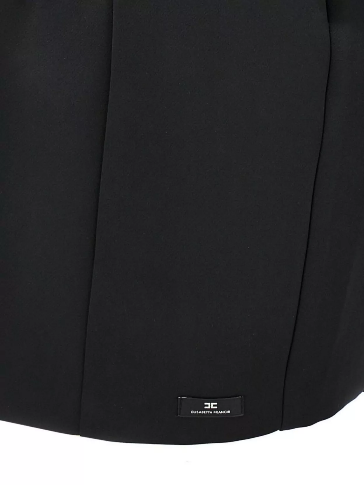 Elisabetta Franchi Duchess Off-Shoulder Fitted Mini Dress With Floral Embellishments