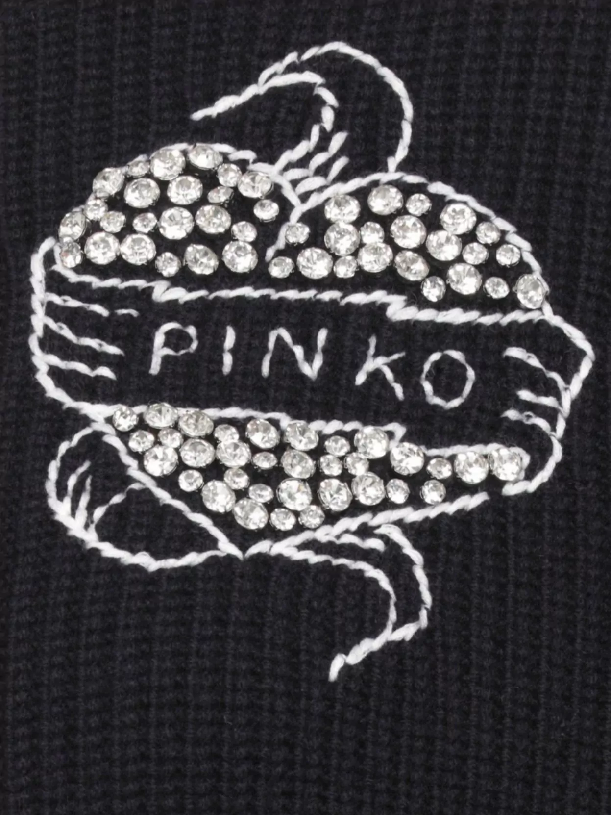 Pinko Ribbed Knit Sweater Long Sleeves