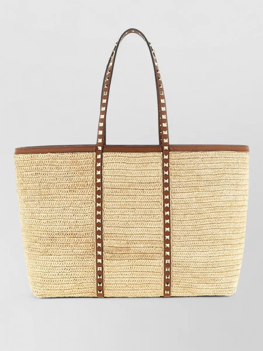 Valentino Garavani Medium Raffia Beach Bag