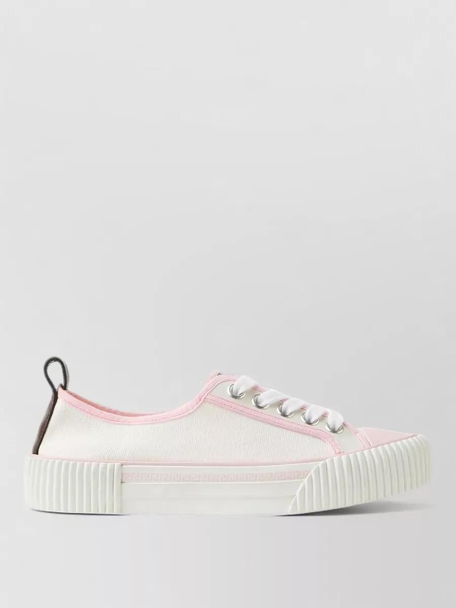 Versace Canvas Low-Top Sneakers
