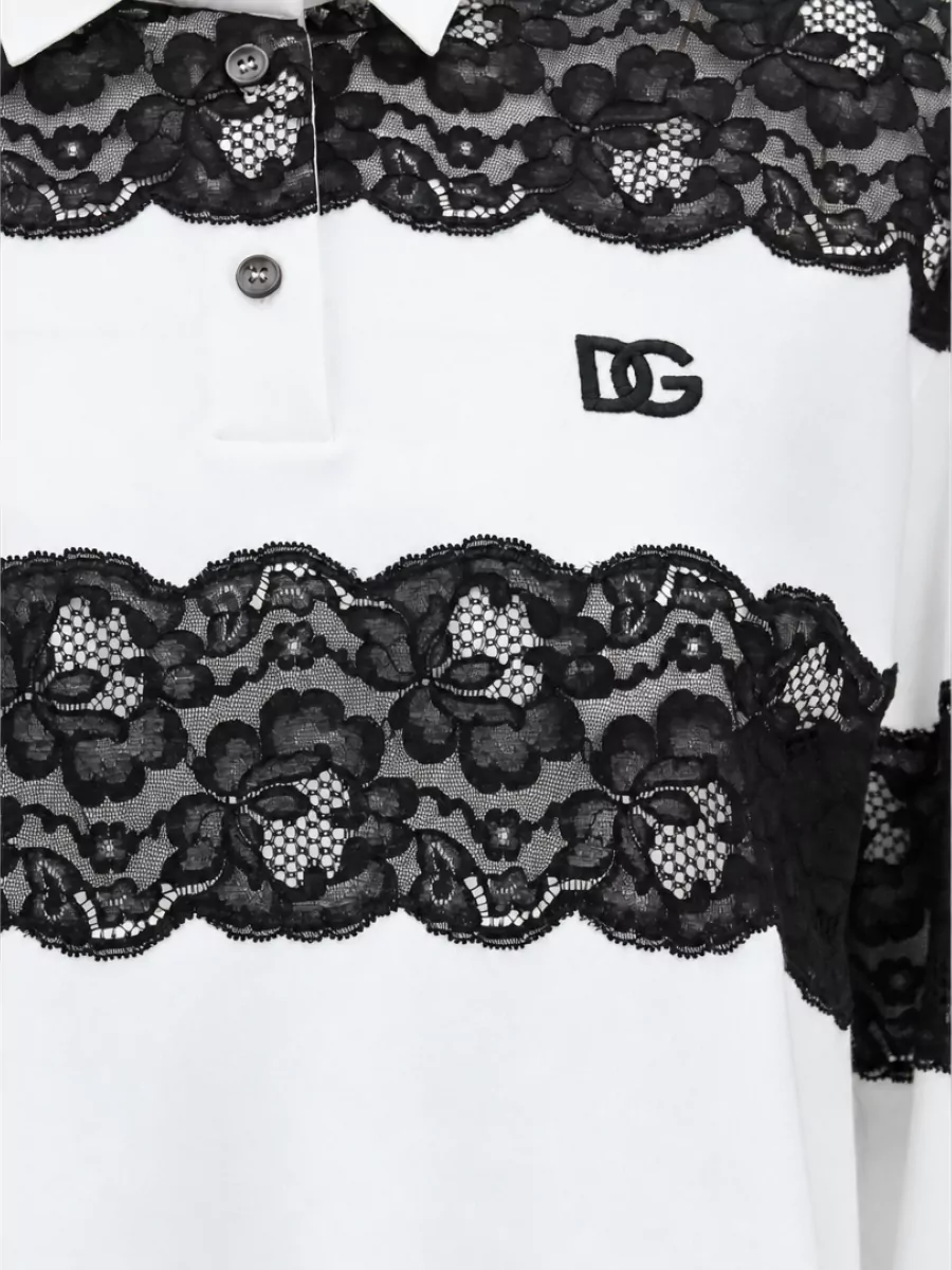 Dolce&Gabbana Long-Sleeve Polo Top