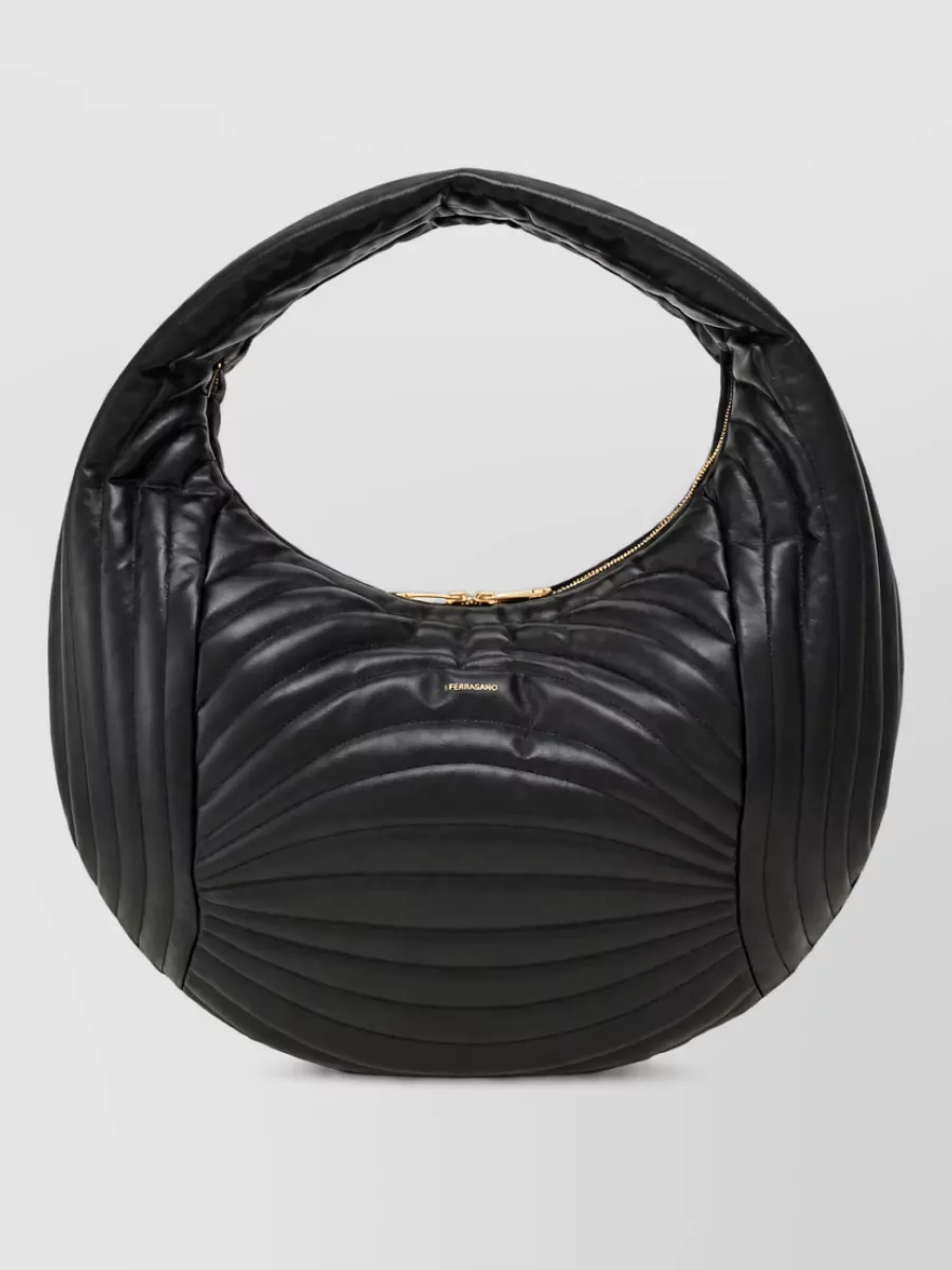 Ferragamo leather bucket bag