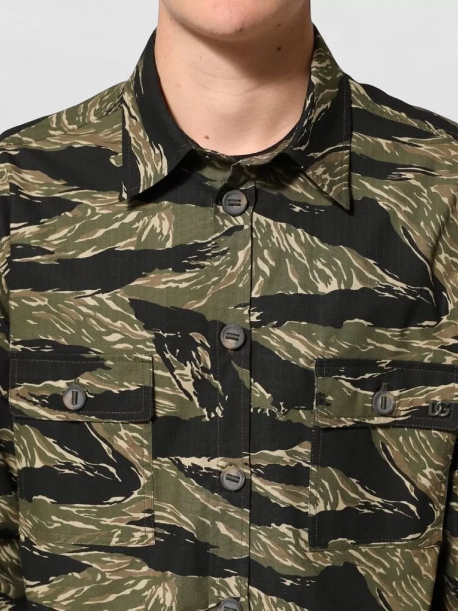 Dolce&Gabbana Camouflage Shirt Jacket