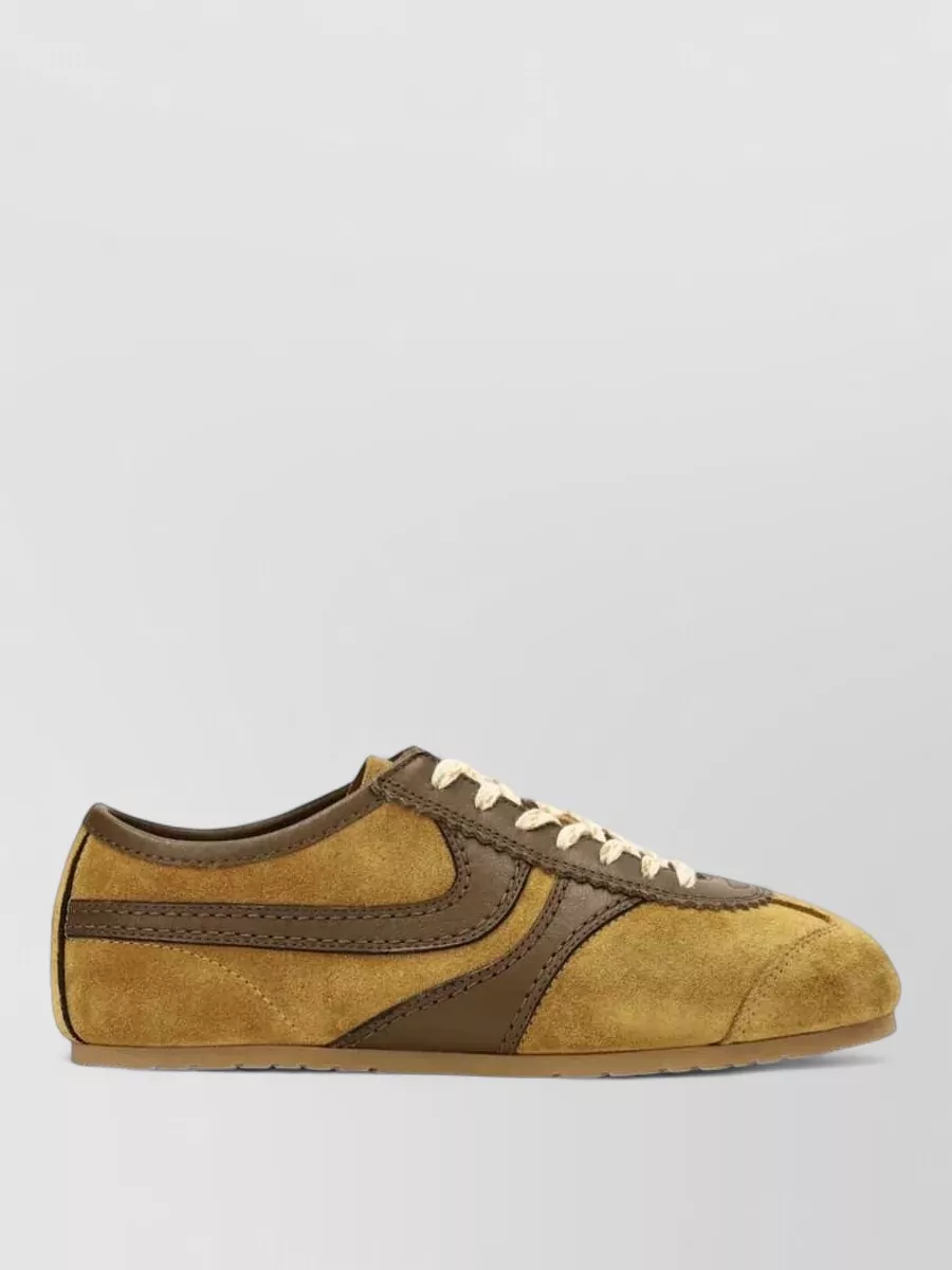 Dries Van Noten Suede Low-Top Sneakers