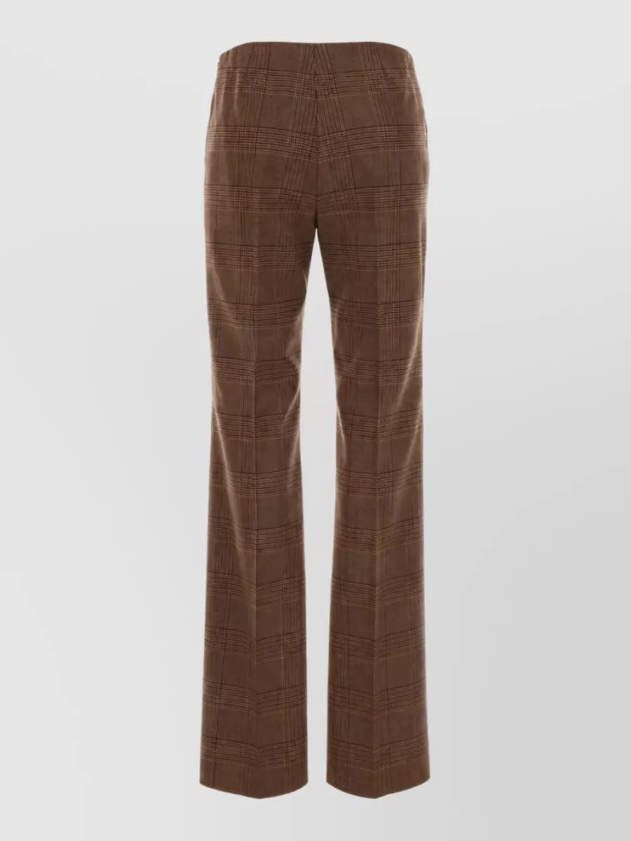 Max Mara Embroidered Wool Flared Trousers