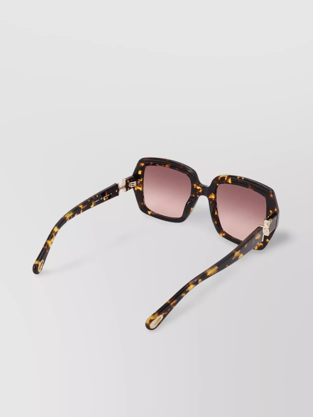 Chloé Square Lenses Sunglasses In Tortoiseshell Frame
